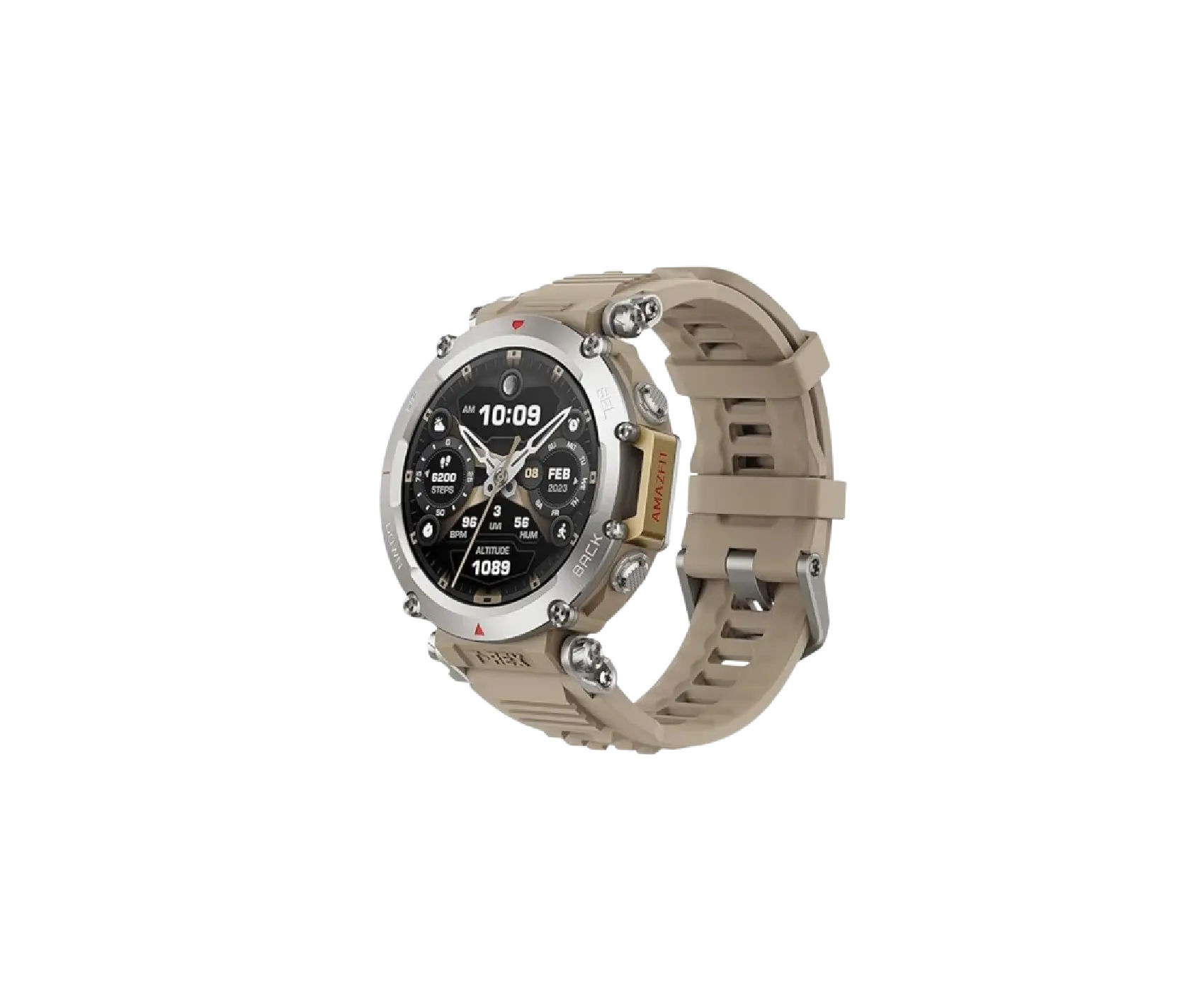 Amazfit TRex Ultra Black and Camel Grey