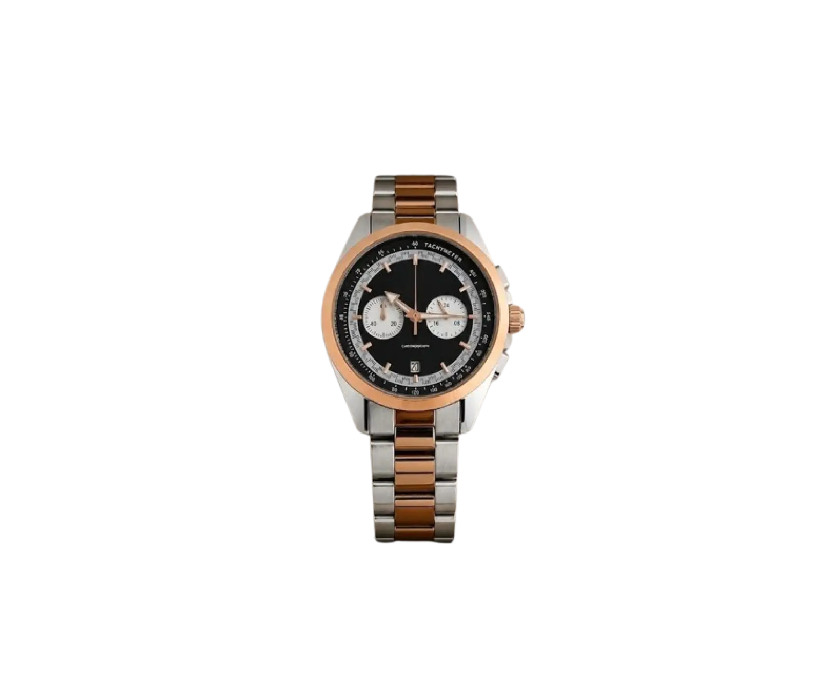 Men's Silver Stainless Steel Chronograph Watch